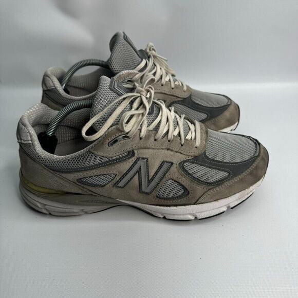New Balance Running Shoes Men’s Size 10 2E Wide 90v4 Gray Made in USA Sneakers‎ - Picture 1 of 9